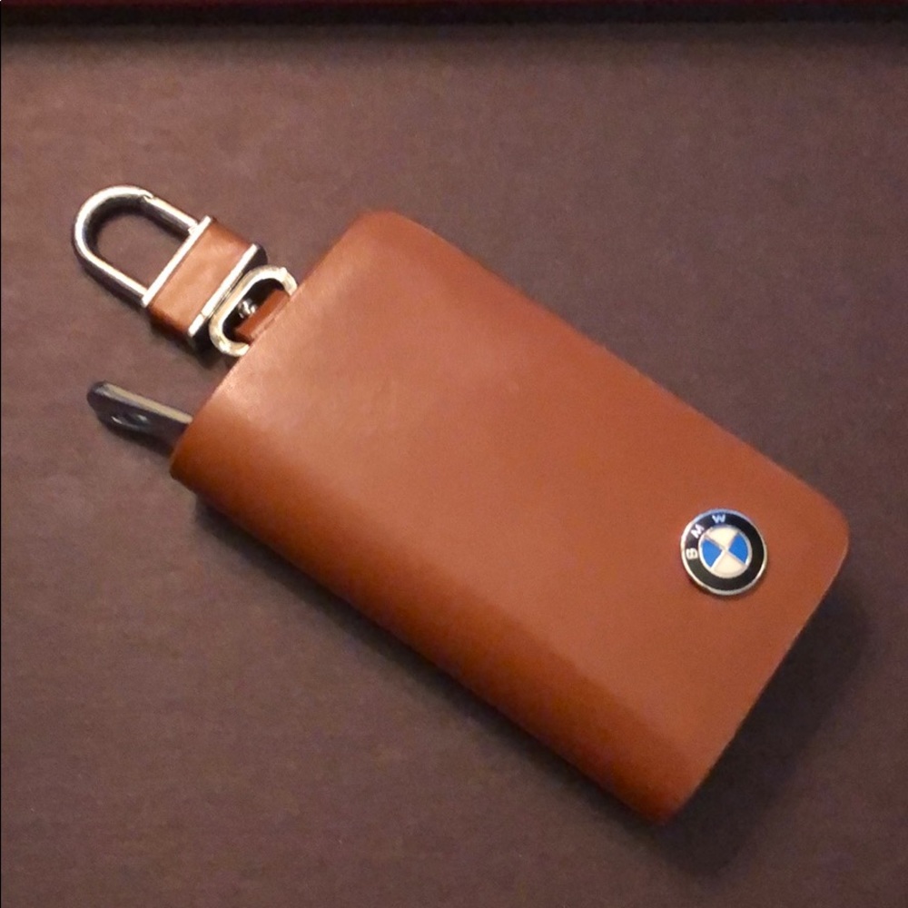 New, BMW Leather Key Fob